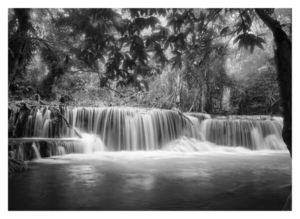Slika - Crno bijeli vodopad (70x50 cm)