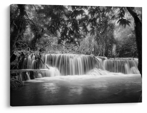 Slika - Crno bijeli vodopad (70x50 cm)