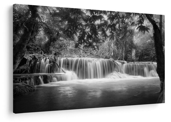 Slika - Crno bijeli vodopad (90x60 cm)
