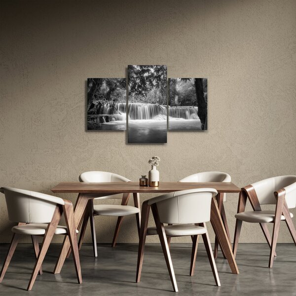 Slika - Crno bijeli vodopad (90x60 cm)
