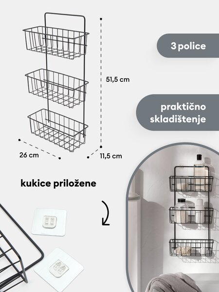 Sinsay - Polica s tri košare