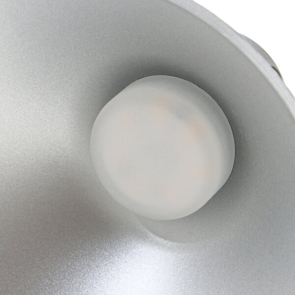 Podne Lampa Lucande, Steve, prigušiv, Metalik, Dnevna soba, Metal, Moderan