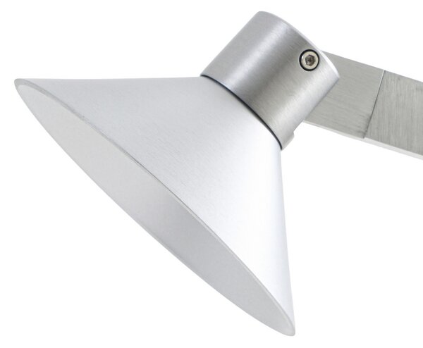 Podne Lampa Lucande, Steve, prigušiv, Metalik, Dnevna soba, Metal, Moderan