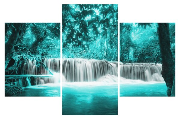 Slika - Plavi vodopad (90x60 cm)