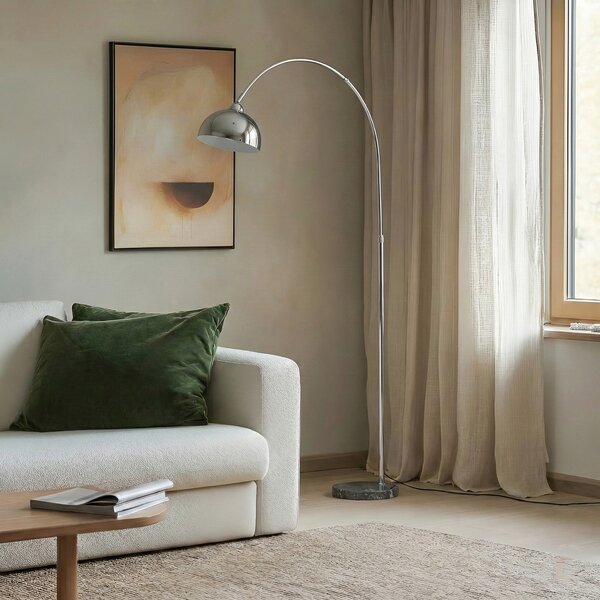 Podne Lampa Lindby, Tonka, Metalik, Dnevna soba, Metal, Moderan