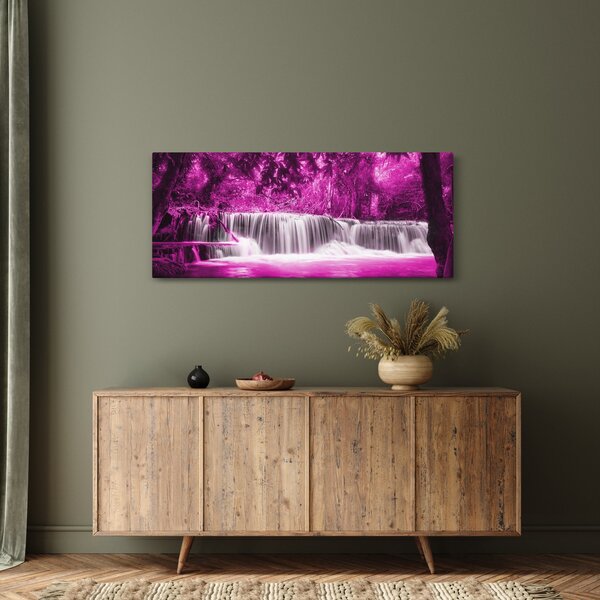 Slika - Vodopad, ljubičasta (120x50 cm)