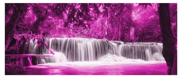 Slika - Vodopad, ljubičasta (120x50 cm)