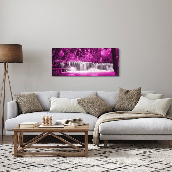 Slika - Vodopad, ljubičasta (120x50 cm)