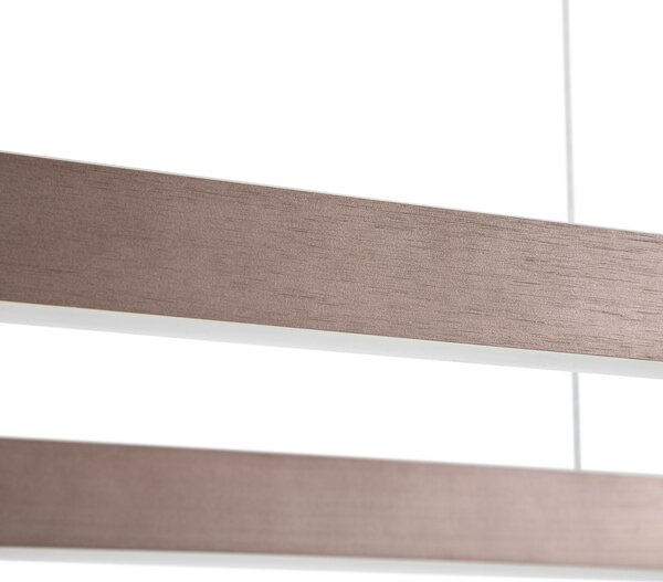 Viseće Svjetiljka Lucande, Melinay, prigušiv, Smeđa / hrđa, Kuhinja, Aluminij, Moderan