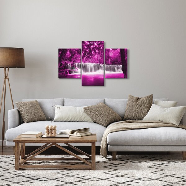 Slika - Vodopad, ljubičasta (90x60 cm)
