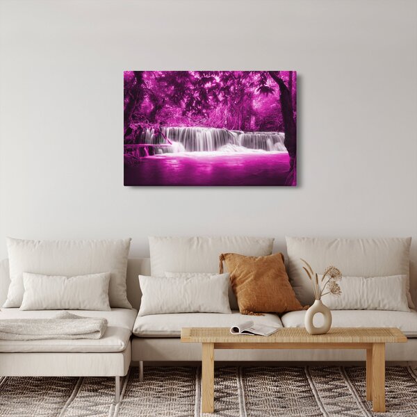 Slika - Vodopad, ljubičasta (90x60 cm)