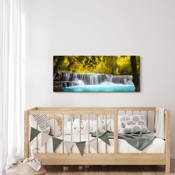 Slika - Vodopad, sa svijetlim bojama (120x50 cm)