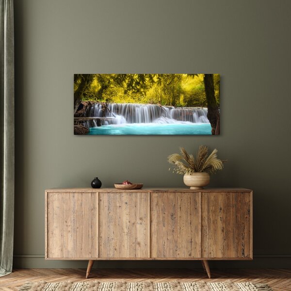 Slika - Vodopad, sa svijetlim bojama (120x50 cm)