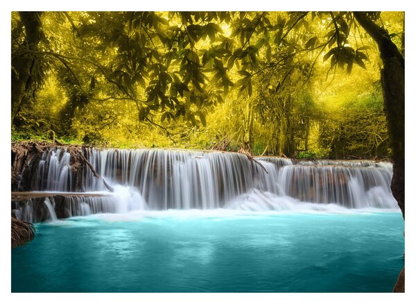 Slika - Vodopad, sa svijetlim bojama (70x50 cm)