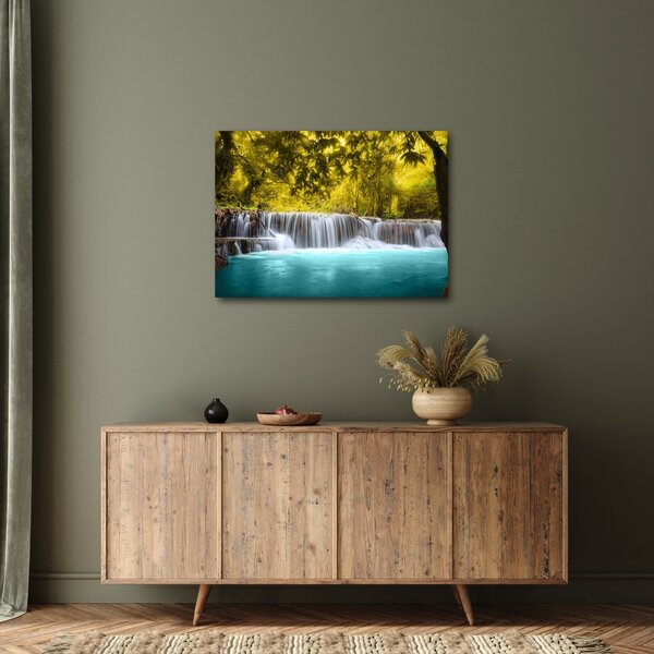 Slika - Vodopad, sa svijetlim bojama (70x50 cm)