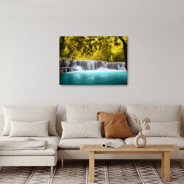 Slika - Vodopad, sa svijetlim bojama (70x50 cm)