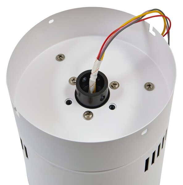 Stropni ventilator Vindur, bijeli, drveni, DC, tih - Lucande Lucande, Vindur, Drvo, Dnevna soba, Metal, Moderan