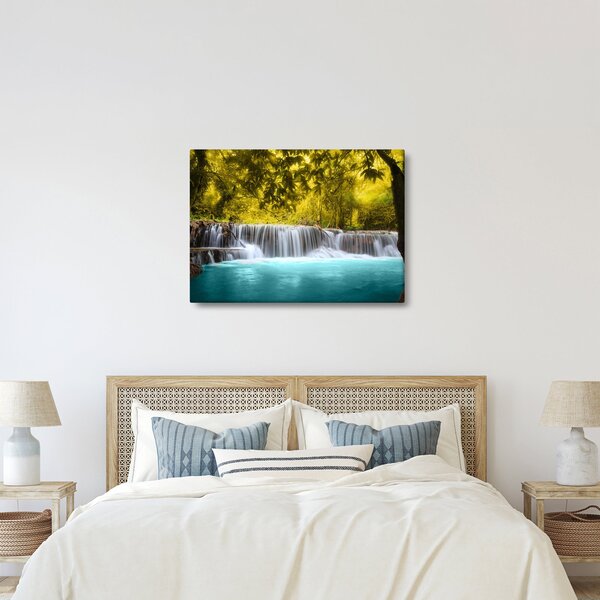 Slika - Vodopad, sa svijetlim bojama (70x50 cm)