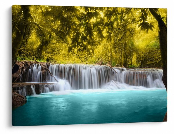 Slika - Vodopad, sa svijetlim bojama (70x50 cm)