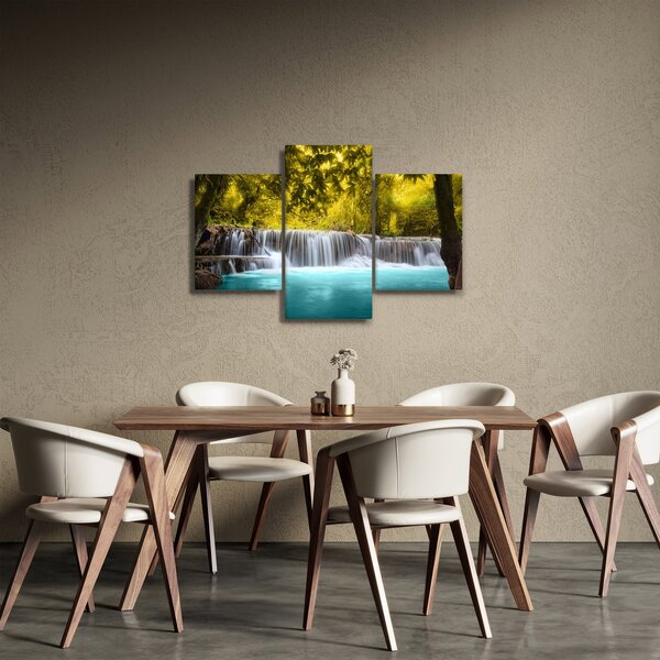 Slika - Vodopad, sa svijetlim bojama (90x60 cm)