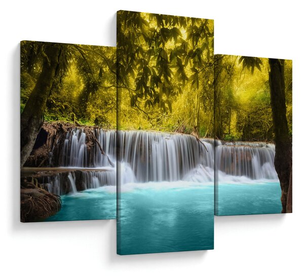 Slika - Vodopad, sa svijetlim bojama (90x60 cm)
