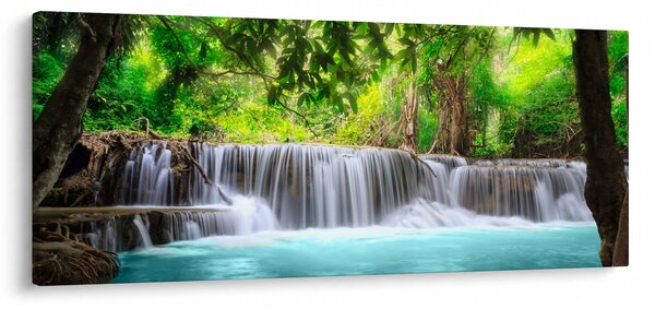 Slika - Vodopad, tirkizna (120x50 cm)