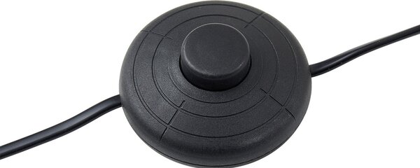 Podne Lampa Lucande, Rodado, Crno, Dnevna soba, Metal, Moderan