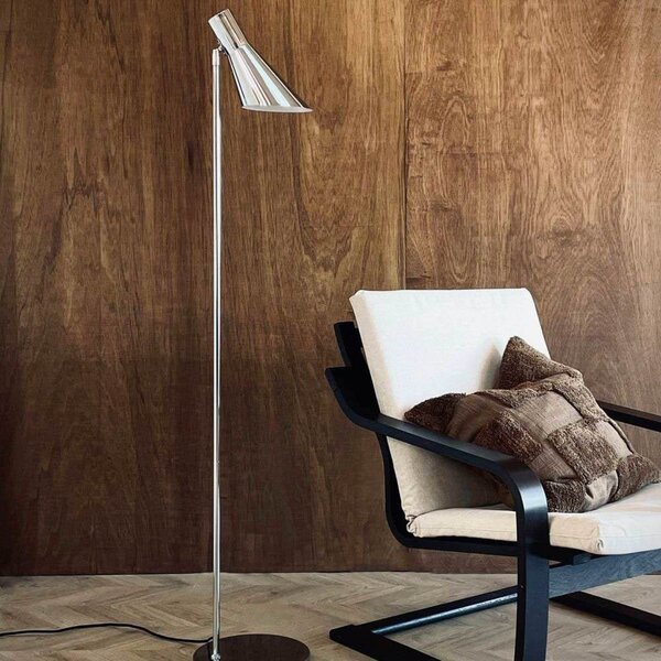 Podne Lampa Dyberg Larsen, DL12, prigušiv, Metalik, Dnevna soba, Metal, Dizajn