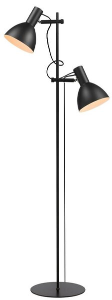 Podne Lampa Halo Design, Crno, Dnevna soba, Metal