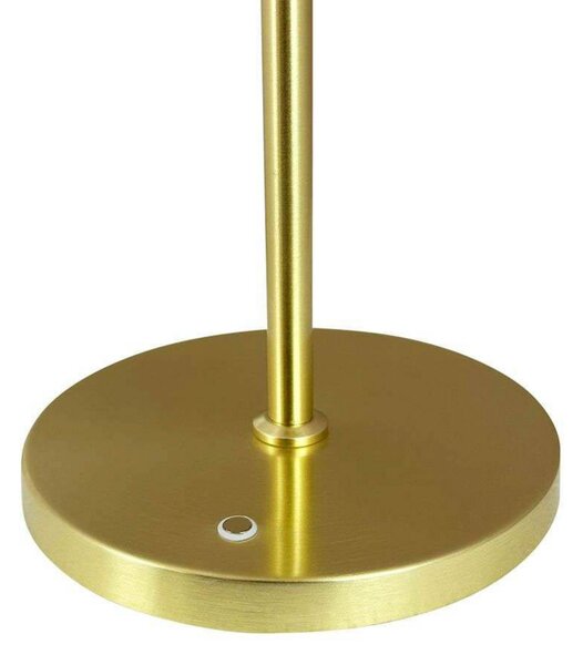 Stolne Lampa Dyberg Larsen, DL20, prigušiv, Zlato / mjed, Spavaća soba, Metal, Dizajn