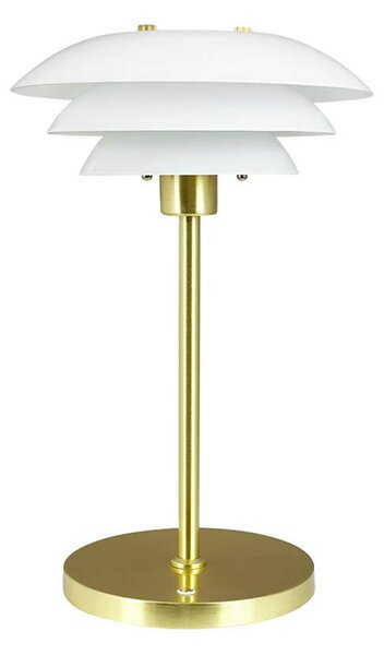 Stolne Lampa Dyberg Larsen, DL20, prigušiv, Zlato / mjed, Spavaća soba, Metal, Dizajn