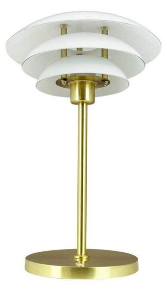 Stolne Lampa Dyberg Larsen, DL20, prigušiv, Zlato / mjed, Spavaća soba, Metal, Dizajn