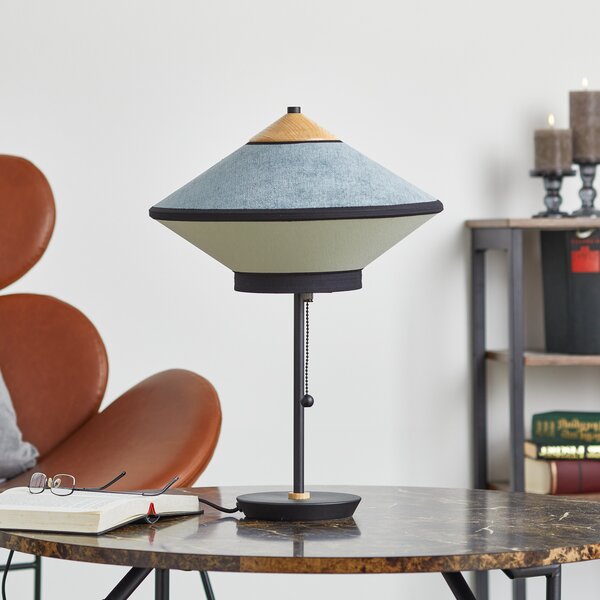 Stolne Lampa Forestier, Cymbal S, Plava, Dnevna soba, Tkanina / tekstil, Dizajn