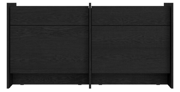 Crna komoda 146x76x51 cm Hido – noo.ma