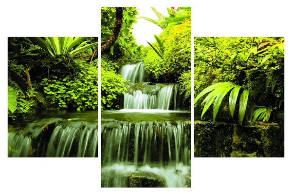 Slika - Indonezijski vodopadi (90x60 cm)