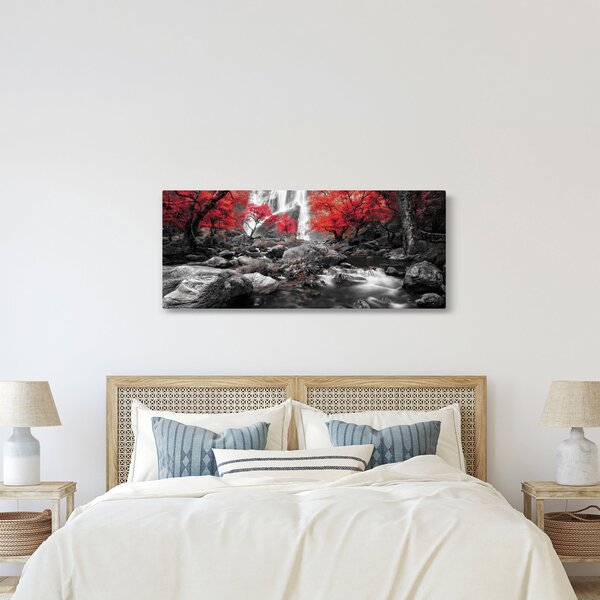 Slika - Slapovi u jesenskom pejzažu (120x50 cm)