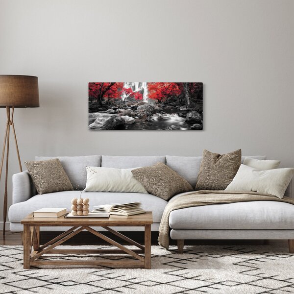 Slika - Slapovi u jesenskom pejzažu (120x50 cm)