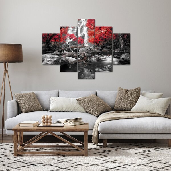 Slika - Slapovi u jesenskom pejzažu (150x105 cm)