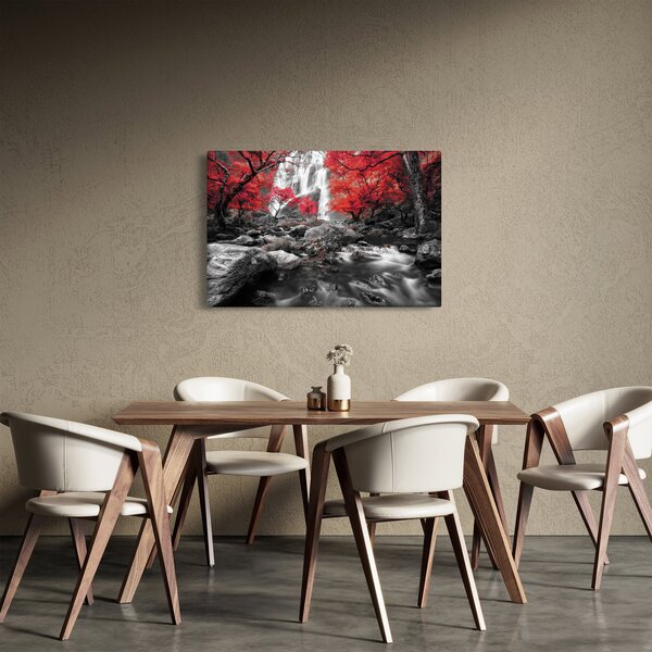 Slika - Slapovi u jesenskom pejzažu (90x60 cm)