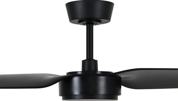 Stropni ventilator Condor, crni, DC, tihi, Ø 137 cm - Beacon Beacon Lighting, Condor, Crno, Dnevna soba, Plastika, Moderan