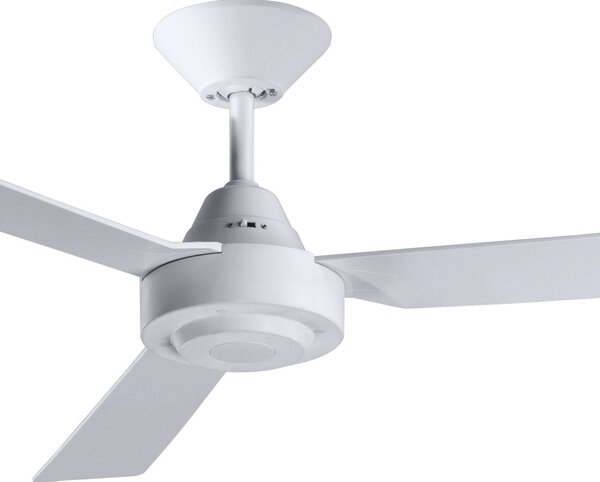 Stropni ventilator Bayside Calypso, bijeli, Ø 122 cm, tih - Beacon Beacon Lighting, Bayside Calypso, Bijela, Dnevna soba, Plastika, Moderan