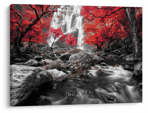 Slika - Slapovi u jesenskom pejzažu (70x50 cm)