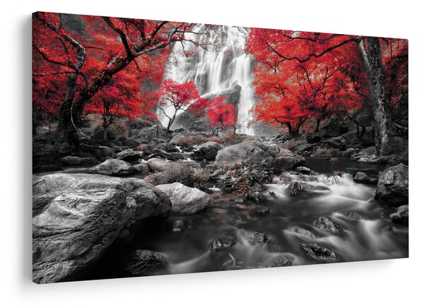 Slika - Slapovi u jesenskom pejzažu (90x60 cm)