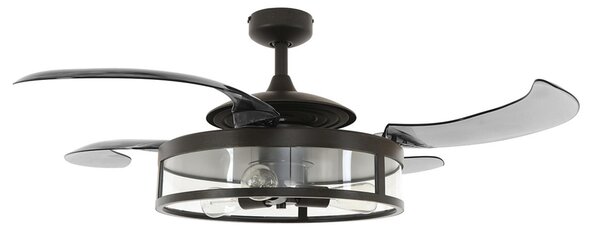 Fanaway Classic stropni ventilator s rasvjetom, crni, tihi, Beacon Beacon Lighting, Fanaway Classic, Sivo, Dnevna soba, Plastika, Moderan