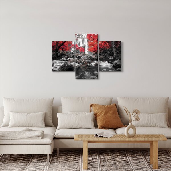 Slika - Slapovi u jesenskom pejzažu (90x60 cm)