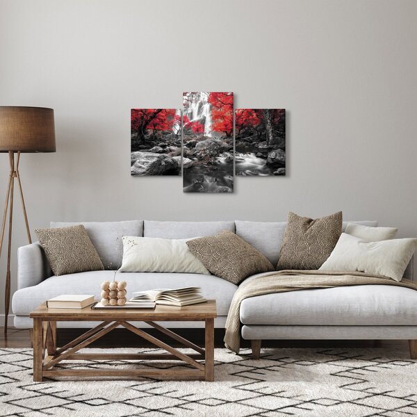 Slika - Slapovi u jesenskom pejzažu (90x60 cm)