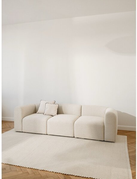 Bež ručno rađen vunen tepih 140x200 cm Talo – noo.ma