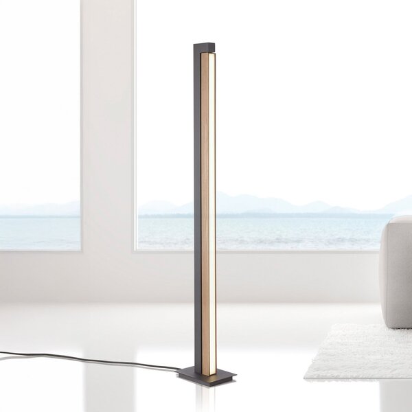 Podne Lampa PURE, PURE Lines Floor, prigušiv, Drvo, Dnevna soba, Drvo