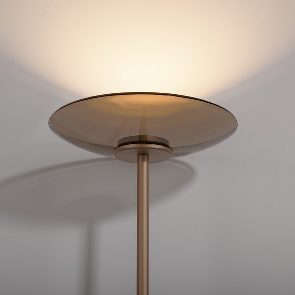 Podne Lampa PURE, PURE Moon, prigušiv, Bronca / stari mesing, Dnevna soba, Aluminij, Moderan