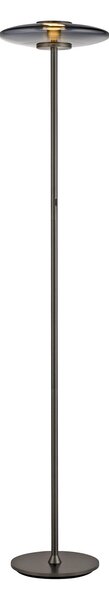 Podne Lampa PURE, Vitrum, prigušiv, Sivo, Dnevna soba, Aluminij, Moderan